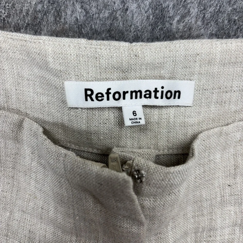 Reformation Linen Pants Women's 6 28 x 27.5